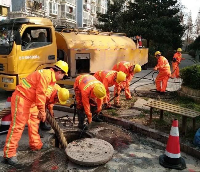 松柏镇市政管道清淤